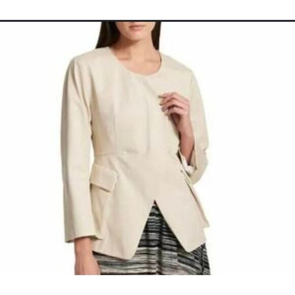 Donna Karan Beige Blazer Jacket 0 - Picture 1 of 6